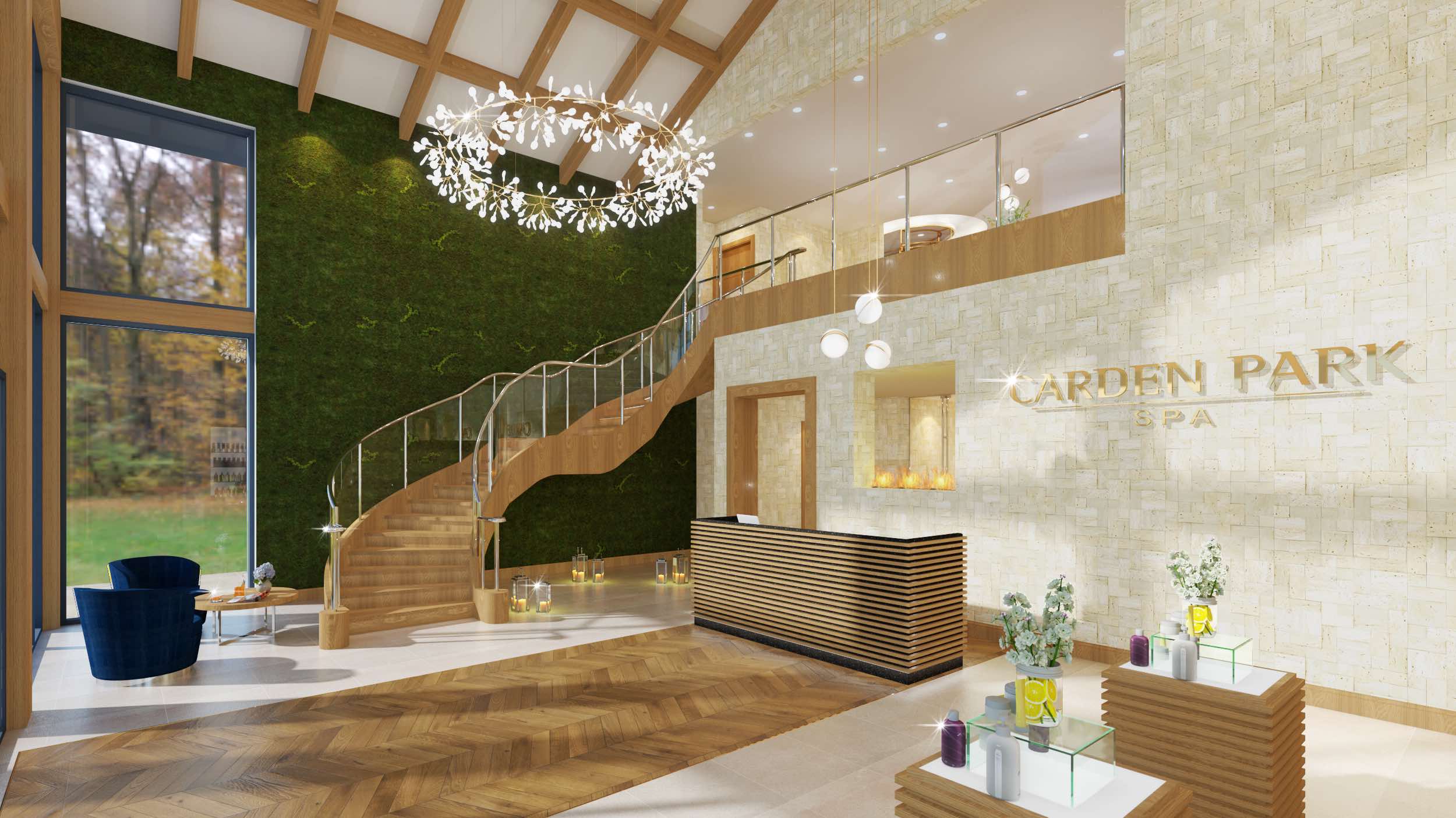 The Spa at Carden reception area